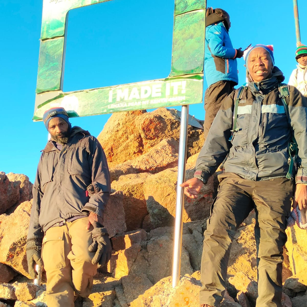 Dunstun Munene at Mt. Kenya